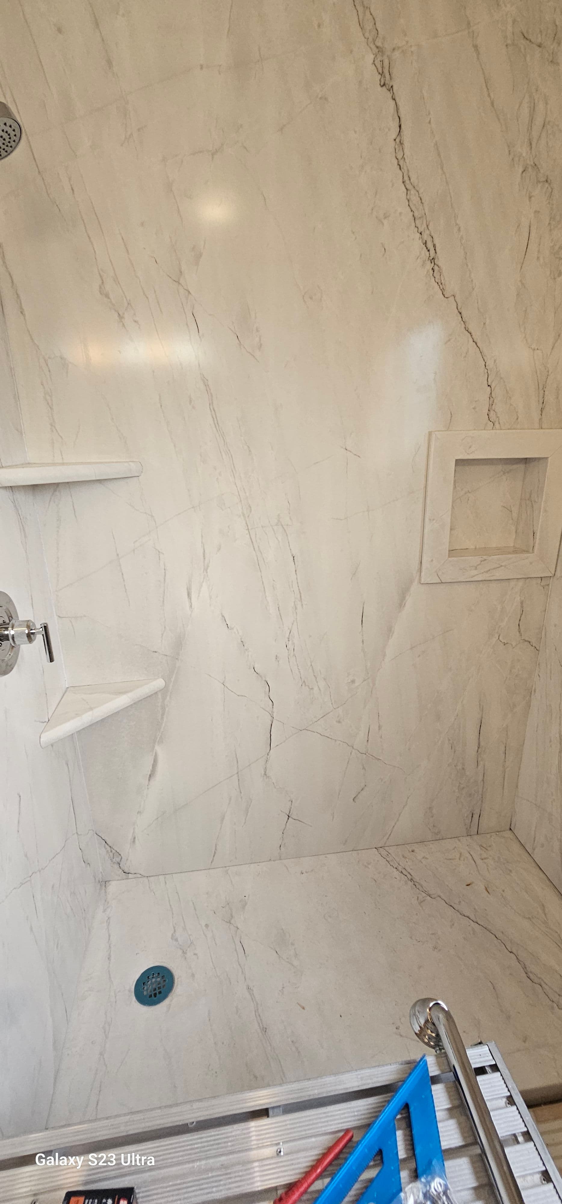 Gallery photos for Outdated Shower Gutted and Rebuilt Into a Clean Walk-In: Image #3