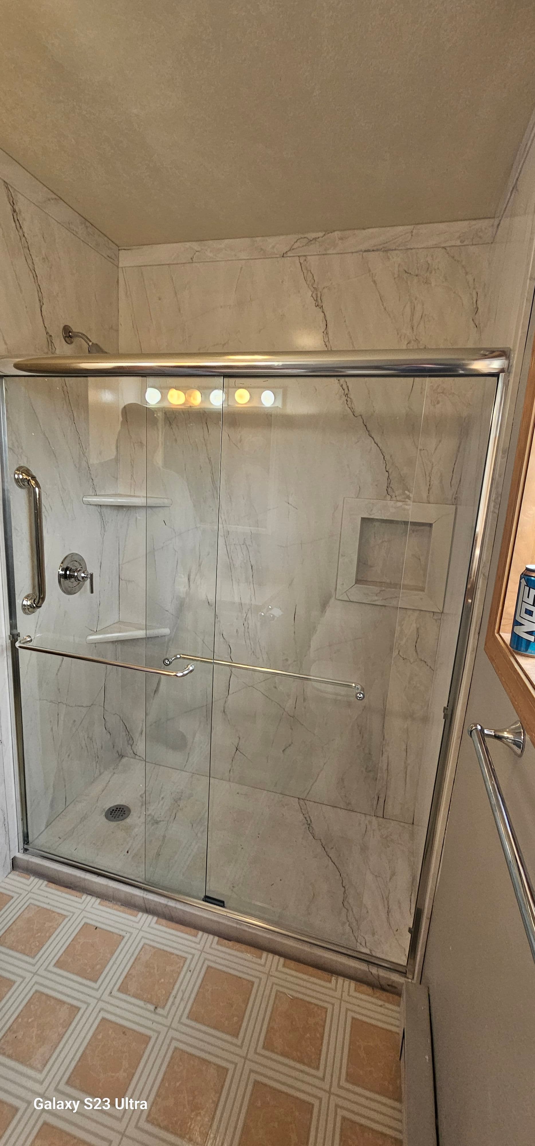 Gallery photos for Outdated Shower Gutted and Rebuilt Into a Clean Walk-In: Image #1