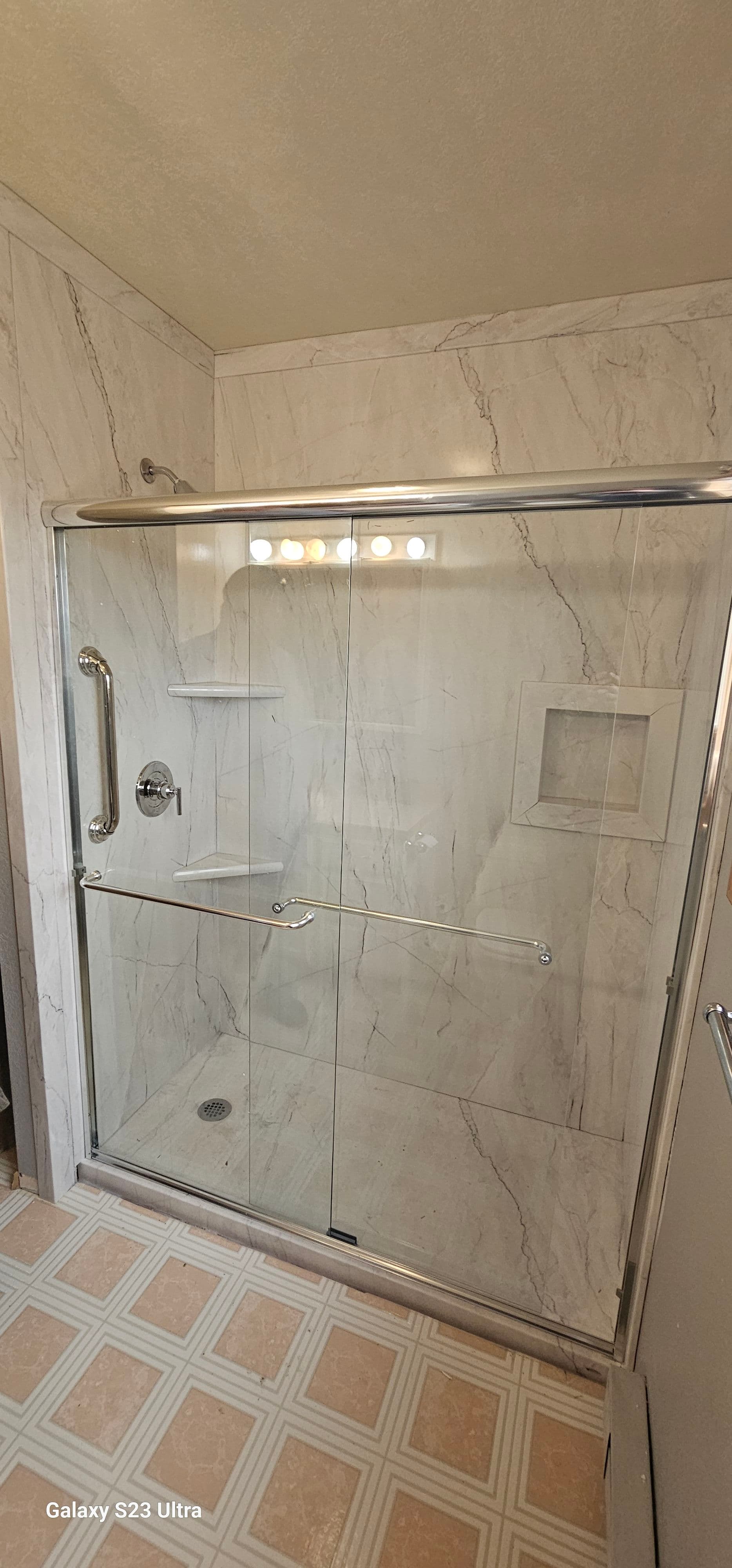 Gallery photos for Outdated Shower Gutted and Rebuilt Into a Clean Walk-In: Image #2