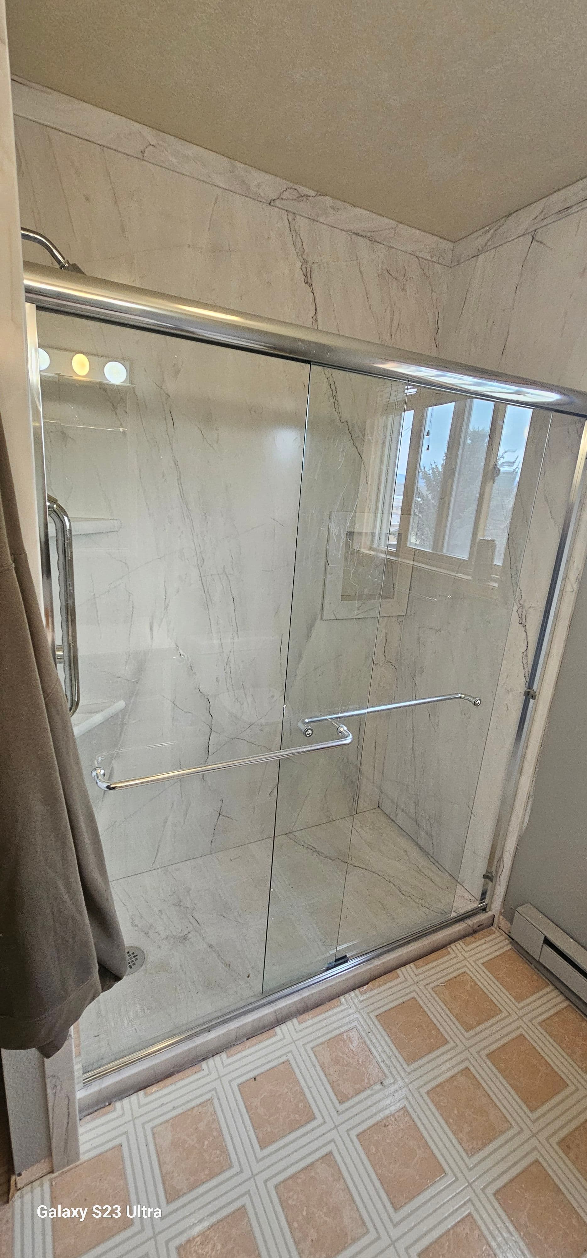 Outdated Shower Gutted and Rebuilt Into a Clean Walk-In image