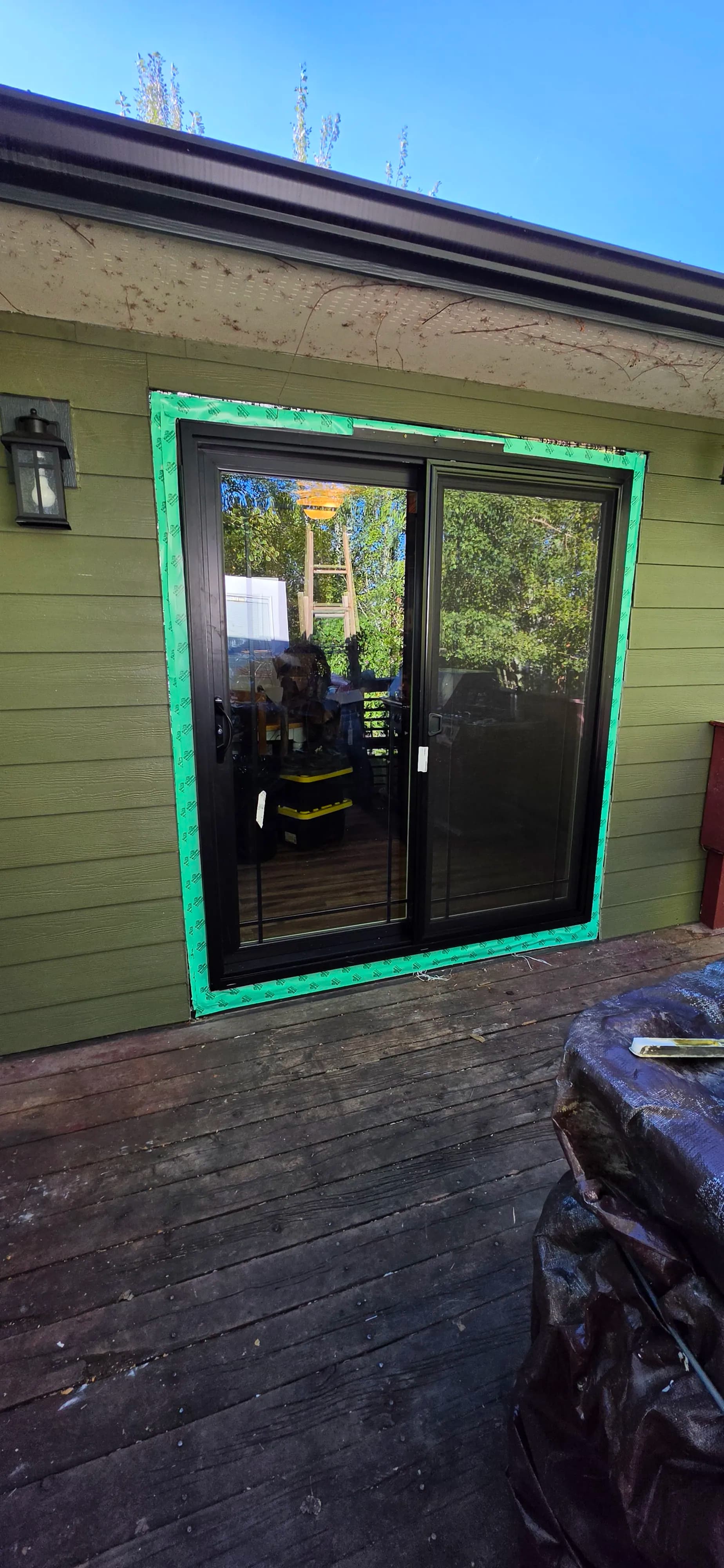 Gallery photos for Old French Door Swapped for a Clean New Sliding Glass Door: Image #7