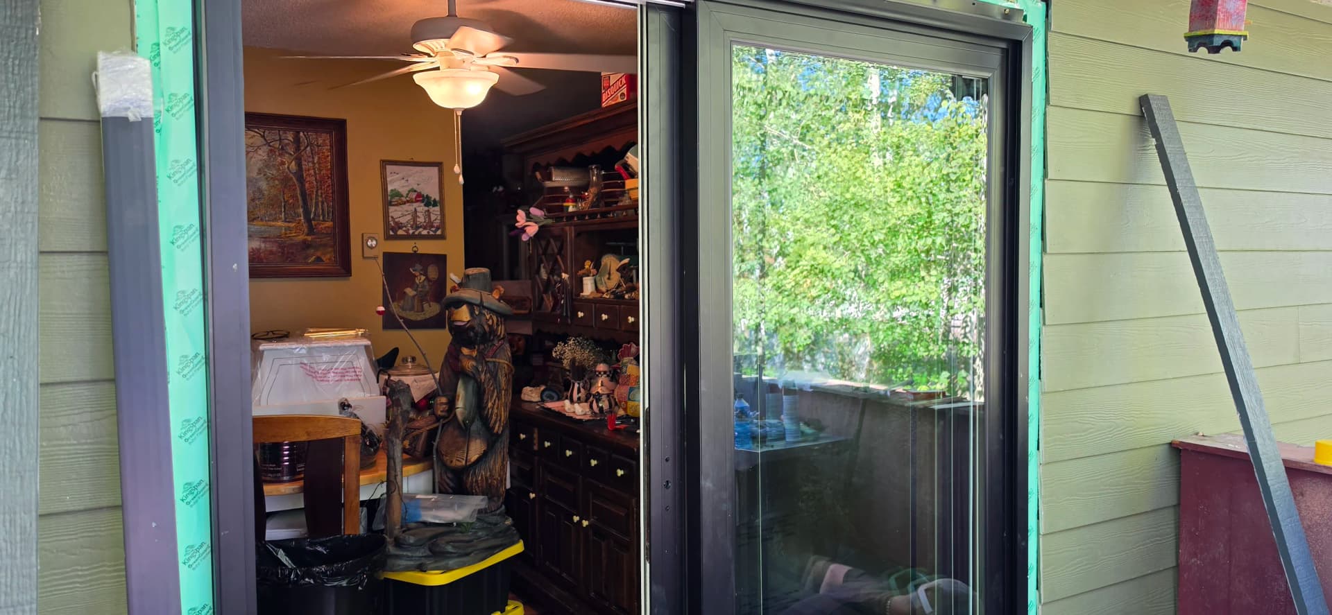Gallery photos for Old French Door Swapped for a Clean New Sliding Glass Door: Image #4