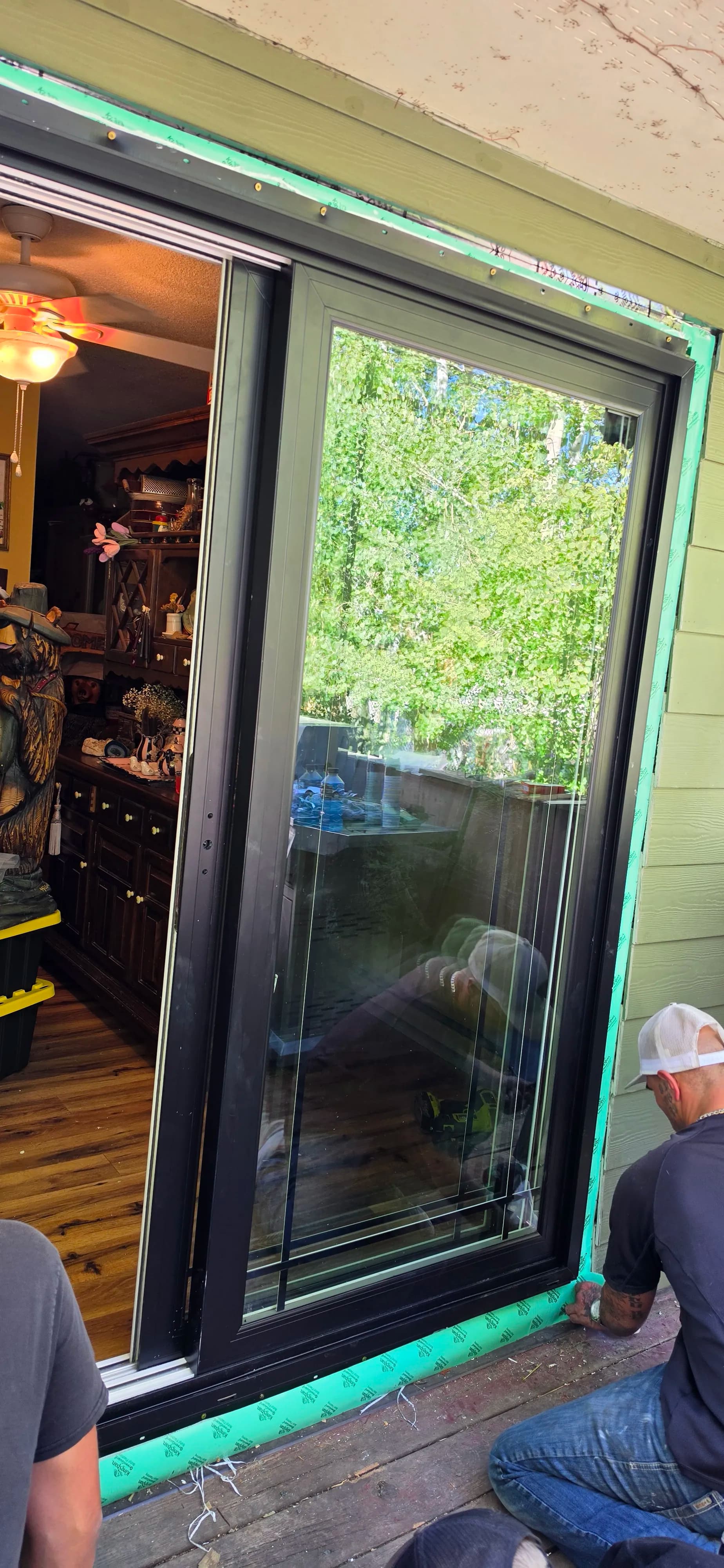 Gallery photos for Old French Door Swapped for a Clean New Sliding Glass Door: Image #5