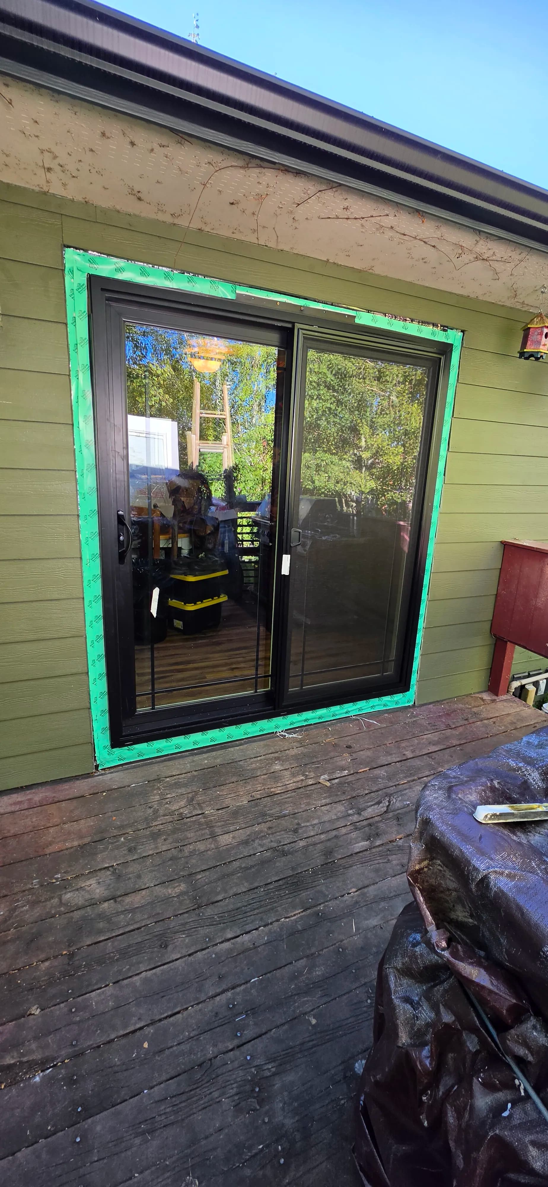 Gallery photos for Old French Door Swapped for a Clean New Sliding Glass Door: Image #8